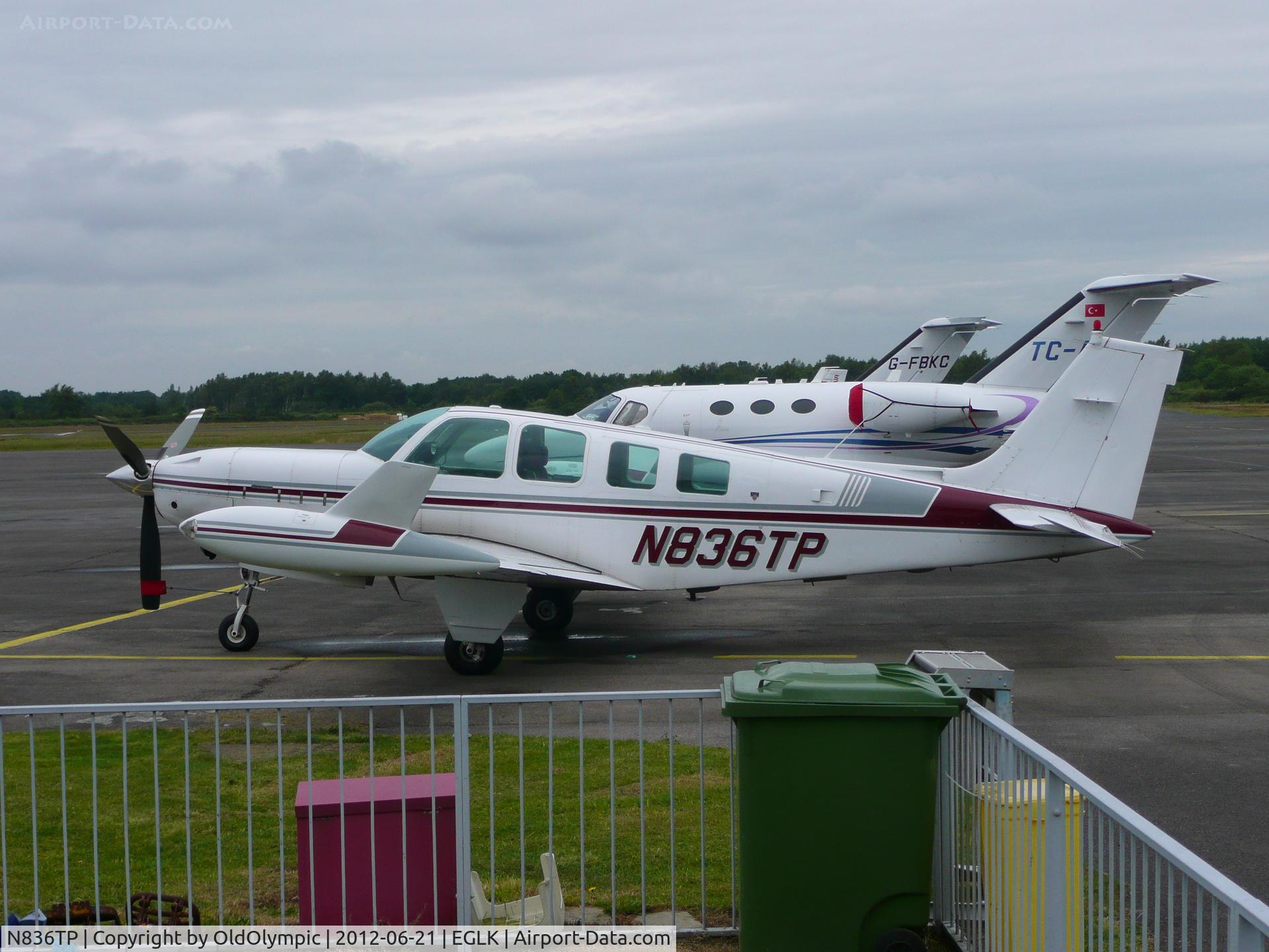 N836TP, 1984 Beech A36 Bonanza 36 C/N E=2124, Parked