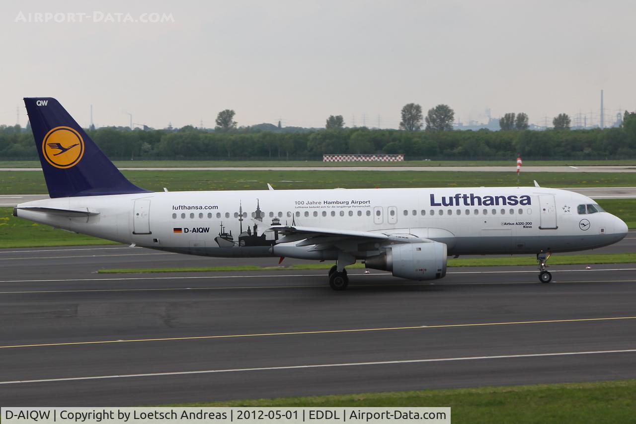 D-AIQW, 2000 Airbus A320-211 C/N 1367, DLH2714 Dusseldorf to Hamburg, Fuhlsbuttel (HAM)