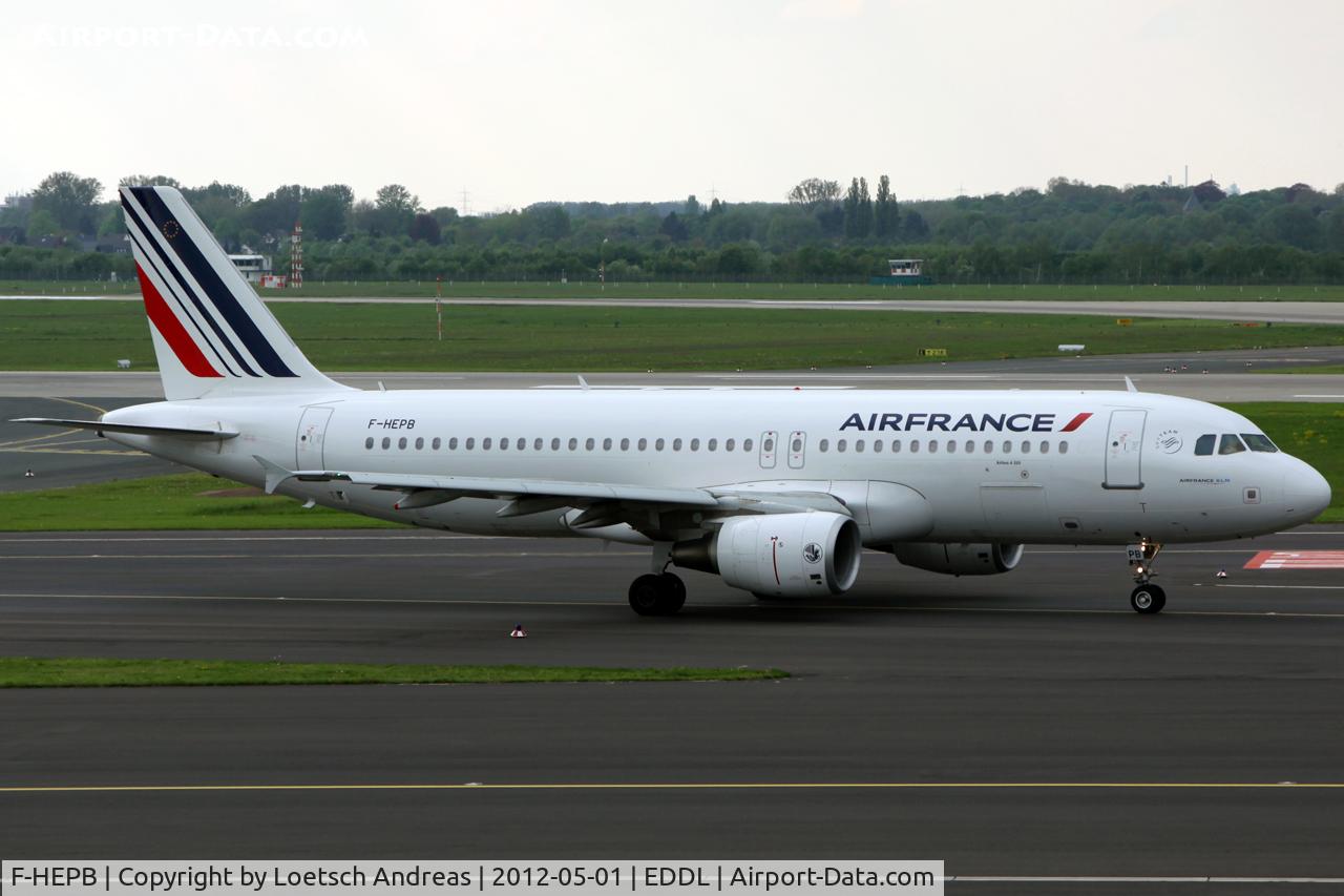 F-HEPB, 2010 Airbus A320-214 C/N 4241, AFR2207 Dusseldorf to Paris, Charles de Gaulle (CDG)