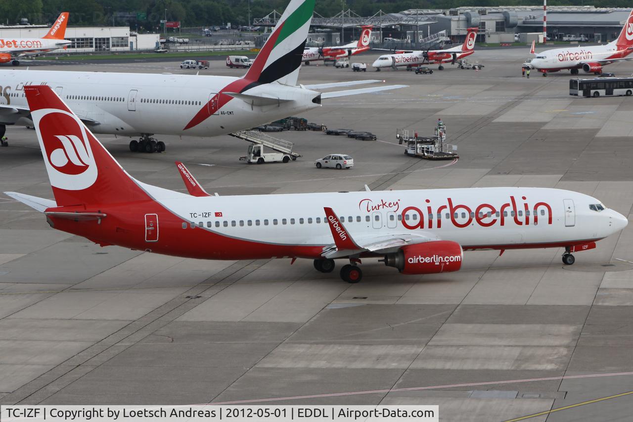 TC-IZF, 2001 Boeing 737-86J C/N 30880, BER3044 Dusseldorf to Antalya (AYT)