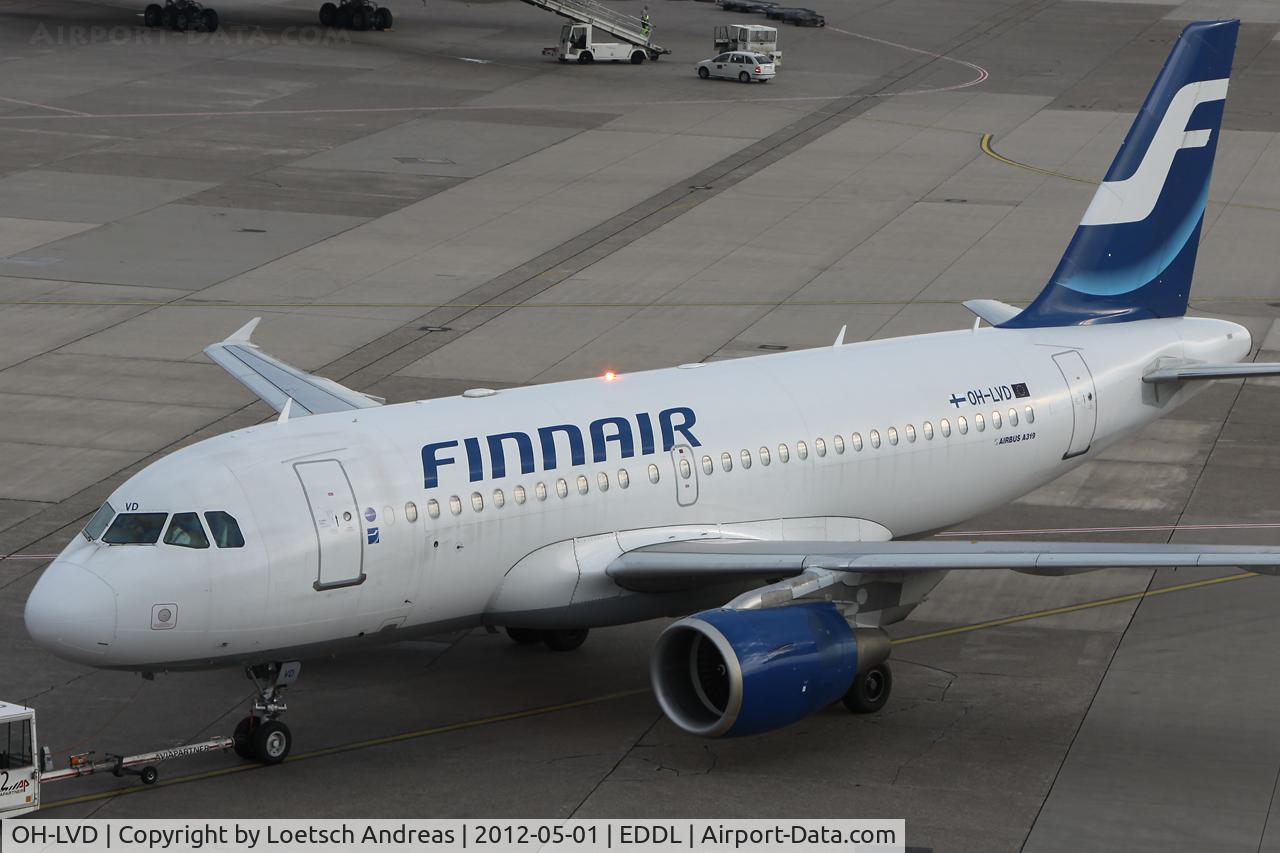 OH-LVD, 2000 Airbus A319-112 C/N 1352, FIN708 Dusseldorf to Helsinki, Vantaa (HEL)