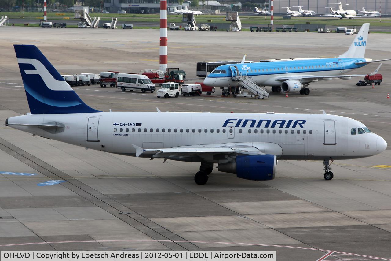 OH-LVD, 2000 Airbus A319-112 C/N 1352, FIN708 Dusseldorf to Helsinki, Vantaa (HEL)