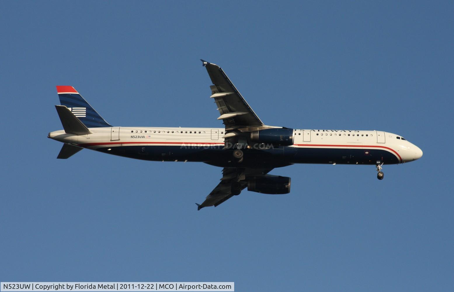 N523UW, 2009 Airbus A321-231 C/N 3960, US Airways A321