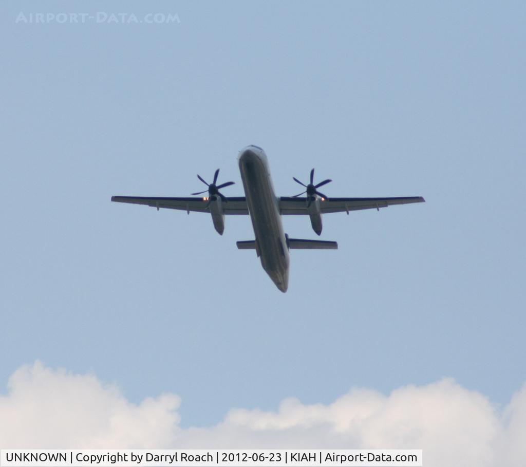 UNKNOWN, Airliners Various C/N Unknown, United Express Dash 8 takes off rwy 9.