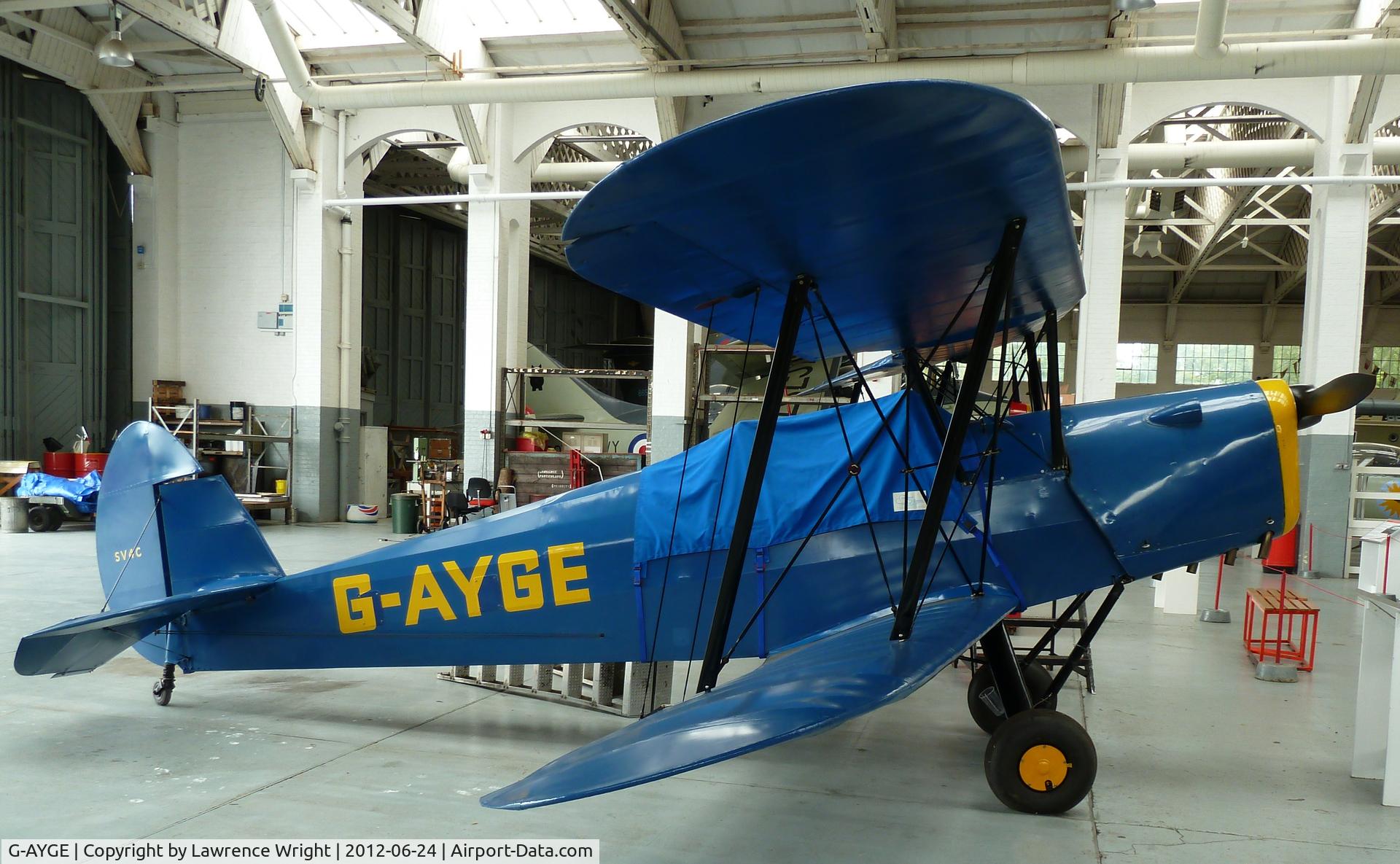 G-AYGE, 1946 Stampe-Vertongen SV-4C C/N 242, In hanger at IWM Duxford