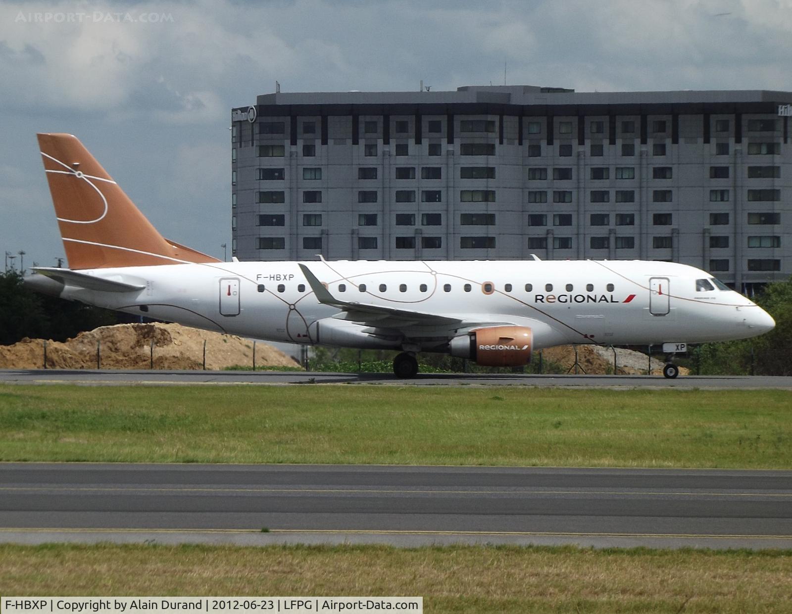 F-HBXP, 2004 Embraer 170LR (ERJ-170-100LR) C/N 17000036, An asset of GECAS since day 1, c/n 36 spent her first seven years with Alitalia Express as EI-DFL. She moved across the border in 2012 and remains Regional's most camera-shy fleet members.
