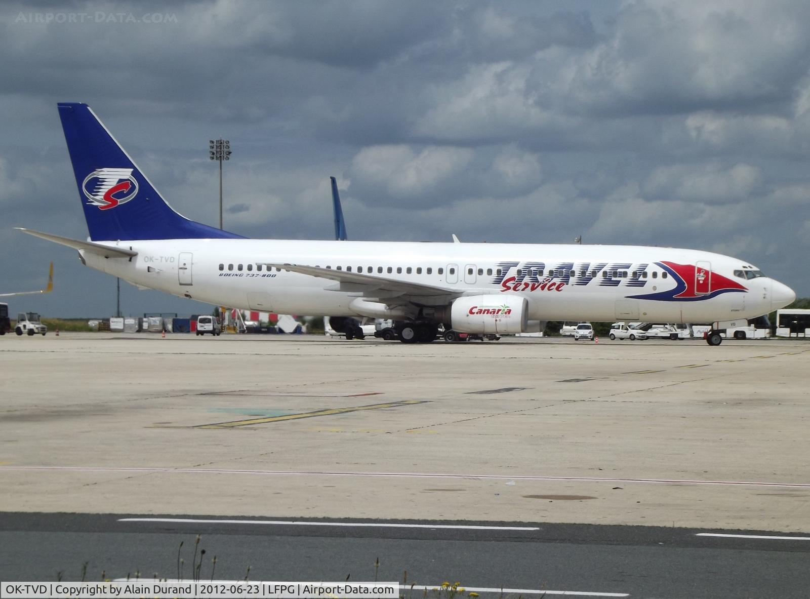 OK-TVD, 1999 Boeing 737-86N C/N 28595, C/N 285 is probably one of the very last 737-800s still looking forward to get her winglets.