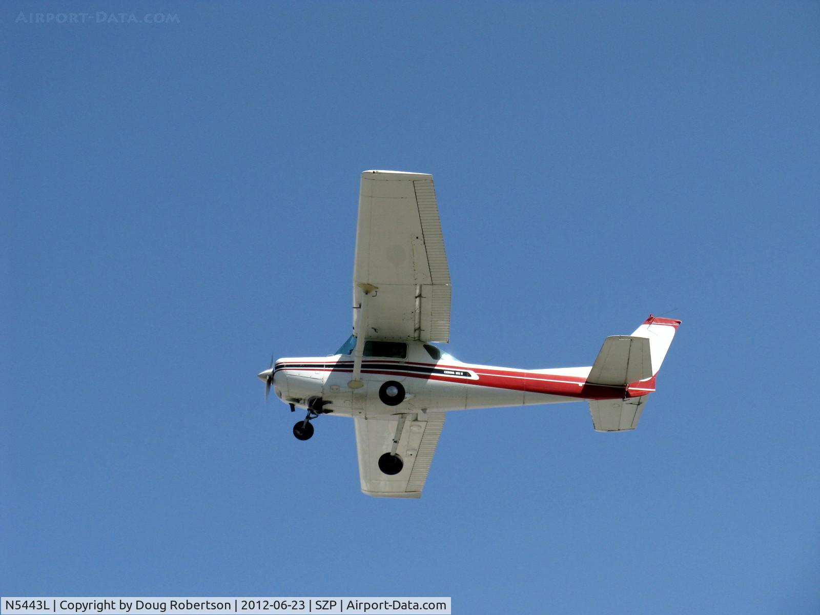 N5443L, 1980 Cessna 152 C/N 15284315, 1980 Cessna 152, Lycoming O-235 115 Hp, another takeoff climb Rwy 22