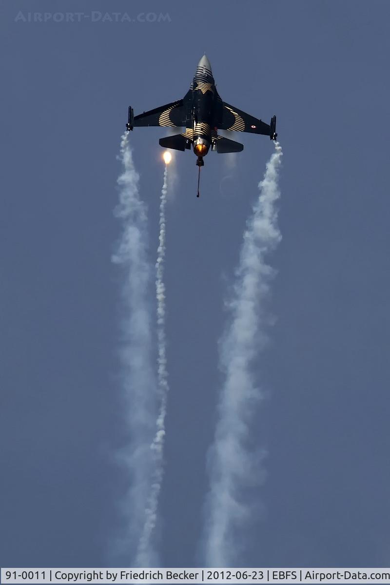 91-0011, TAI (Turkish Aerospace Industries) F-16C Fighting Falcon C/N 4R-91, flying display