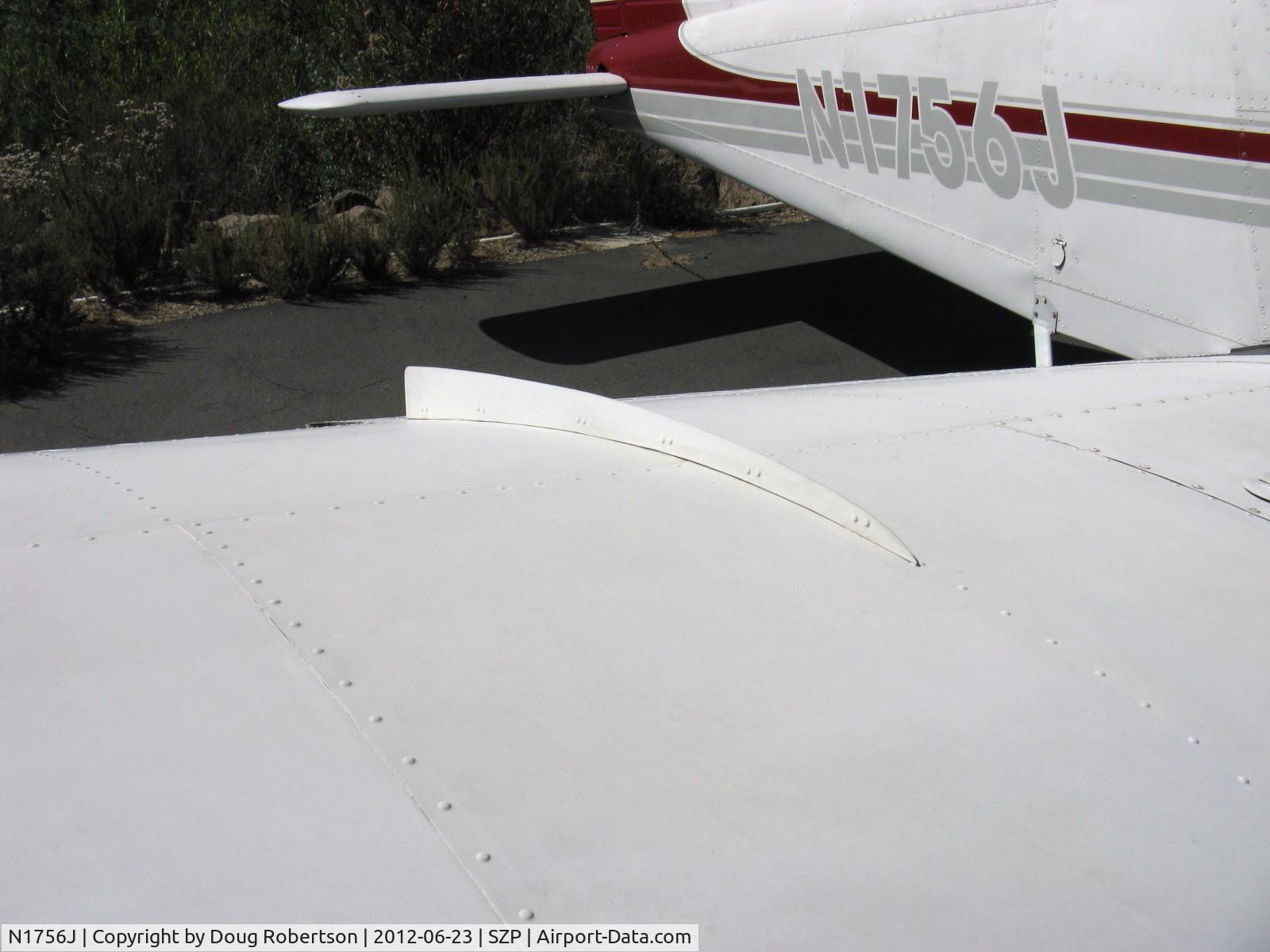 N1756J, 1968 Piper PA-28-140 C/N 28-24175, 1968 Piper PA-28-140 CHEROKEE, Lycoming O-320-E2A 150 Hp, wing fence