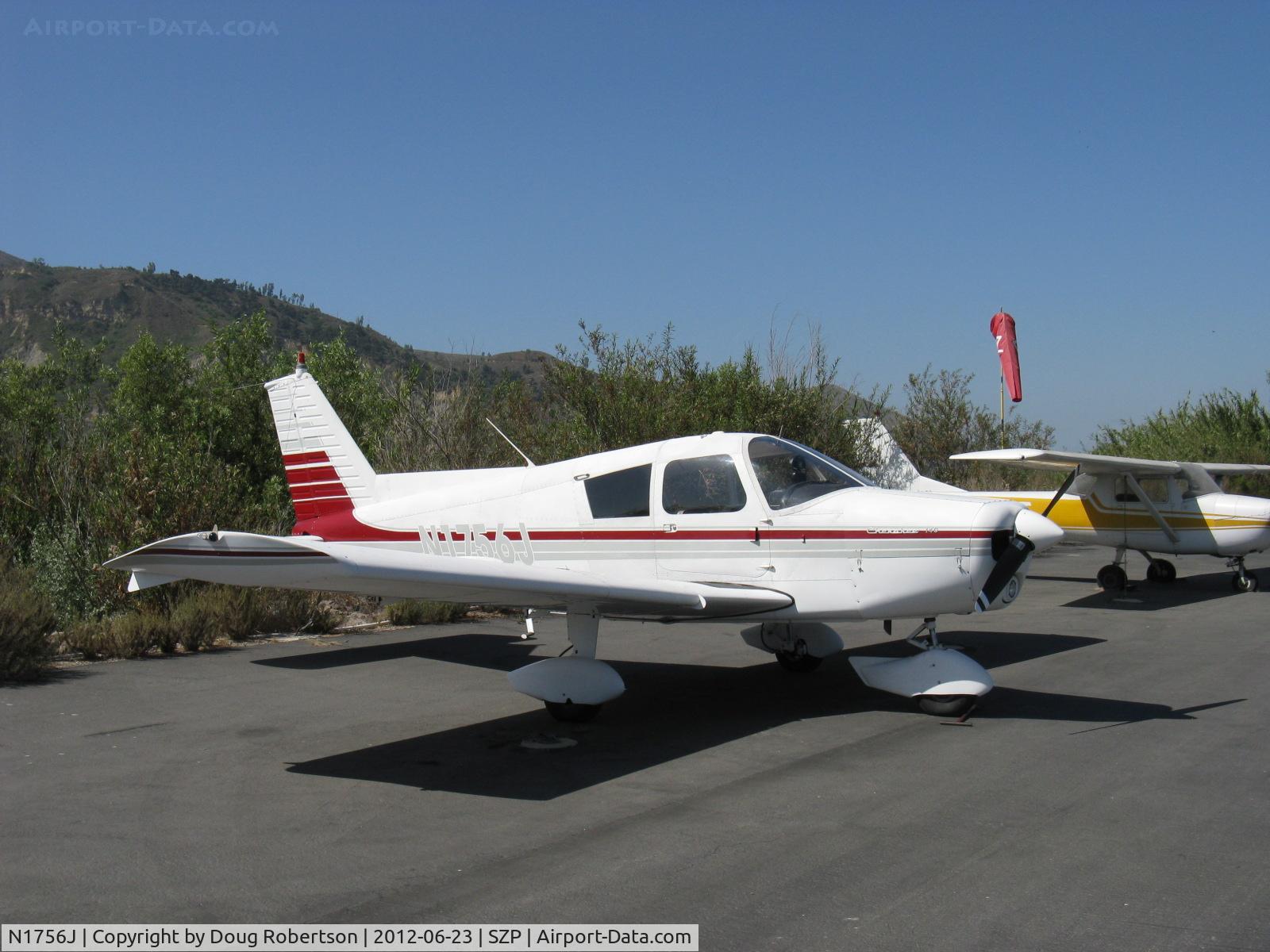 N1756J, 1968 Piper PA-28-140 C/N 28-24175, 1968 Piper PA-28-140 CHEROKEE, Lycoming O-320-E2A 150 Hp