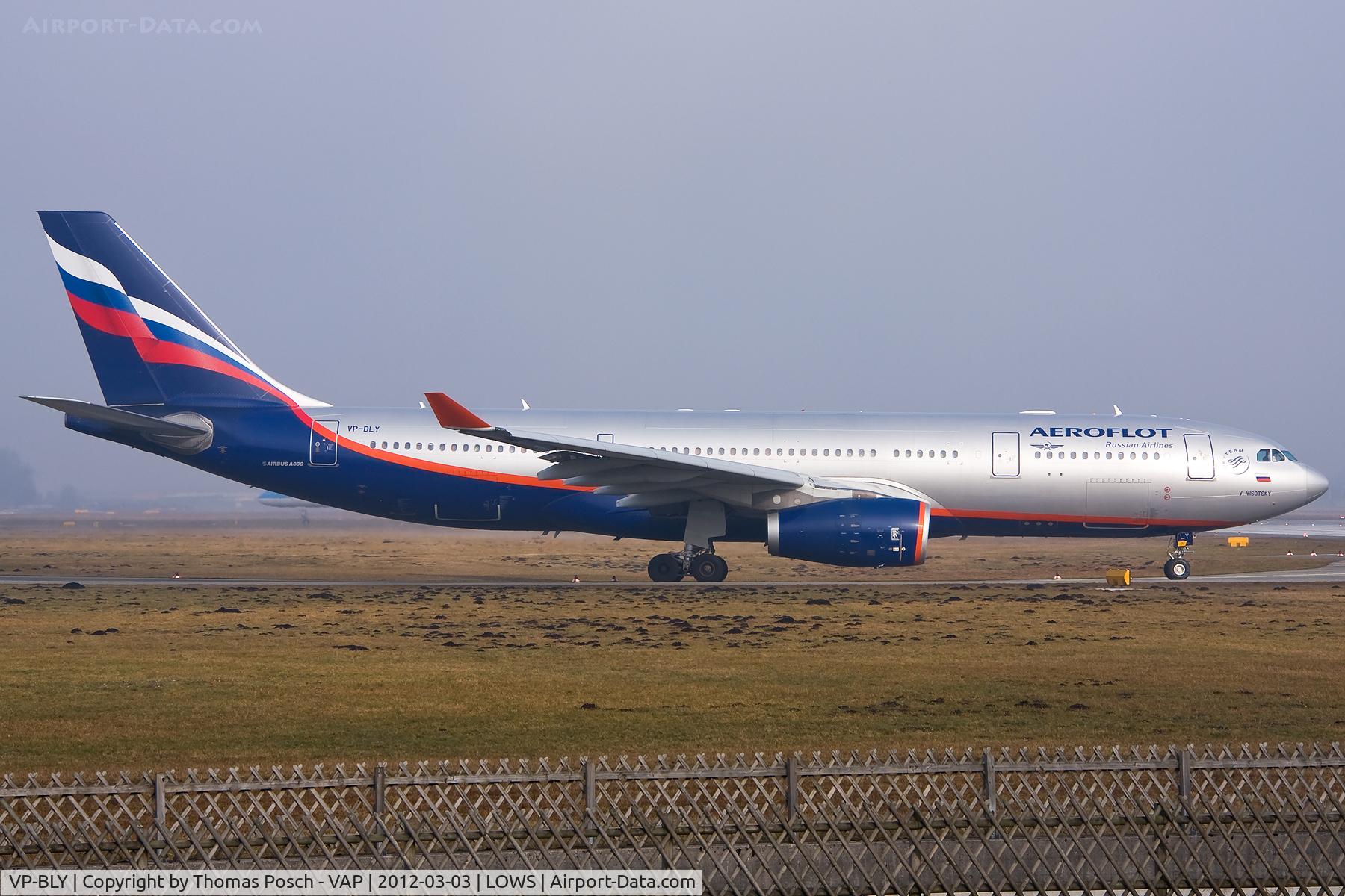 VP-BLY, 2008 Airbus A330-243 C/N 973, Aeroflot - Russian International Airlines
