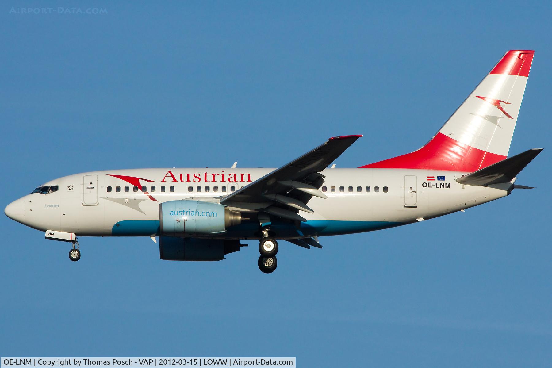 OE-LNM, 2000 Boeing 737-6Z9 C/N 30138, Austrian Airlines