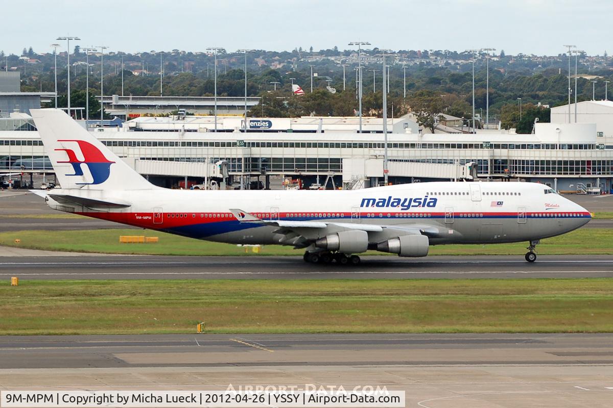 9M-MPM, 1998 Boeing 747-4H6 C/N 28435, At Sydney
