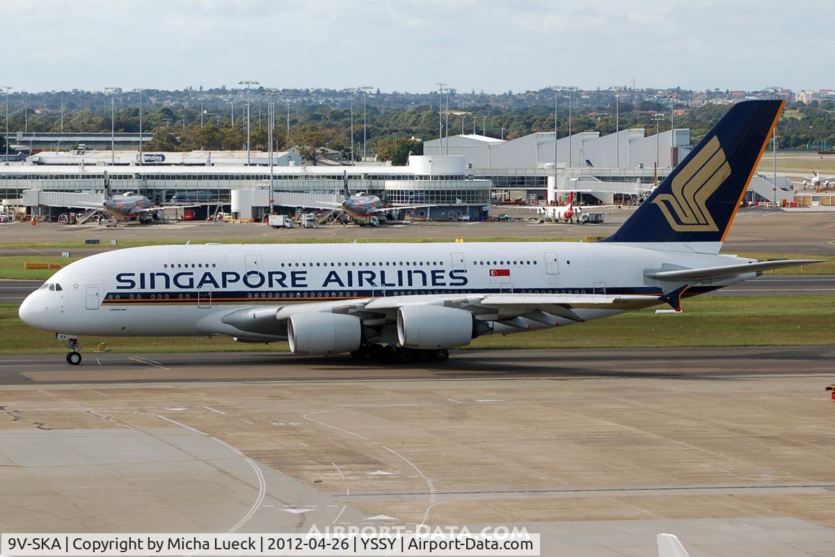 9V-SKA, 2007 Airbus A380-841 C/N 003, At Sydney