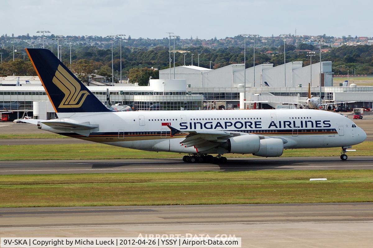 9V-SKA, 2007 Airbus A380-841 C/N 003, At Sydney
