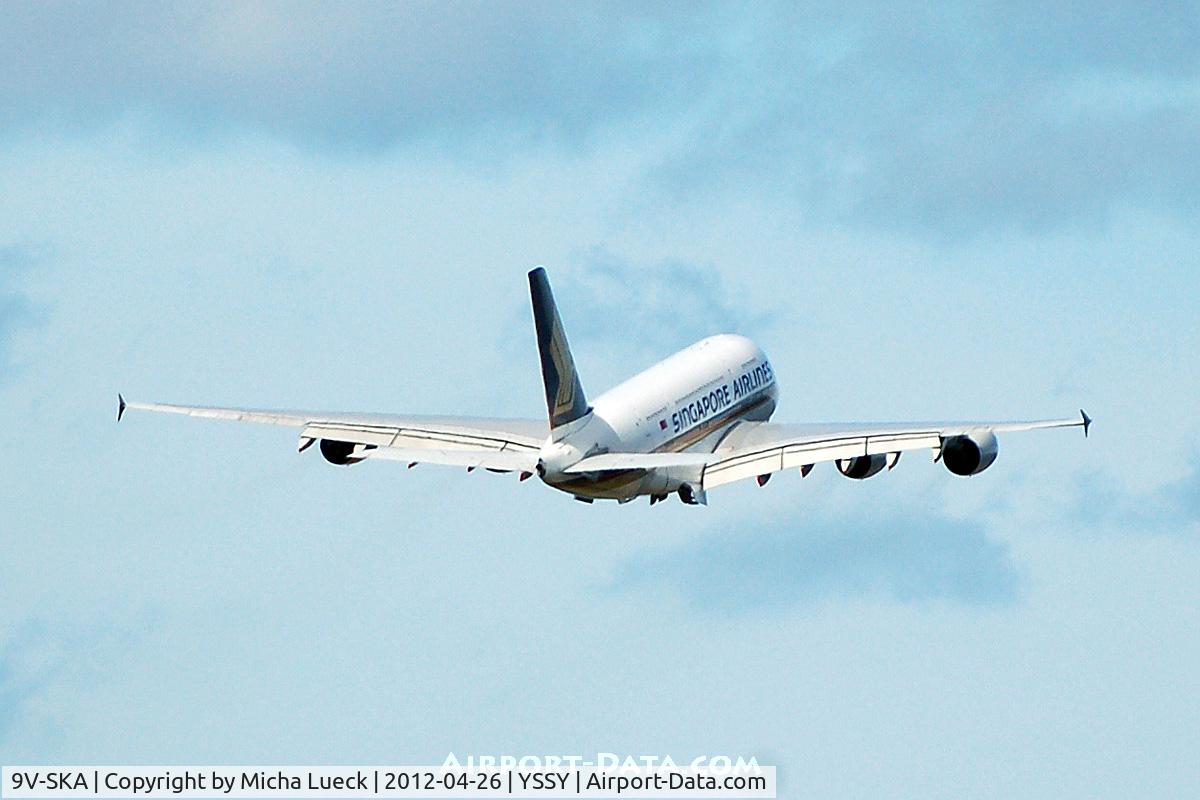 9V-SKA, 2007 Airbus A380-841 C/N 003, At Sydney