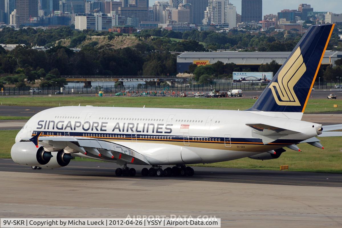 9V-SKR, 2011 Airbus A380-841 C/N 082, At Sydney