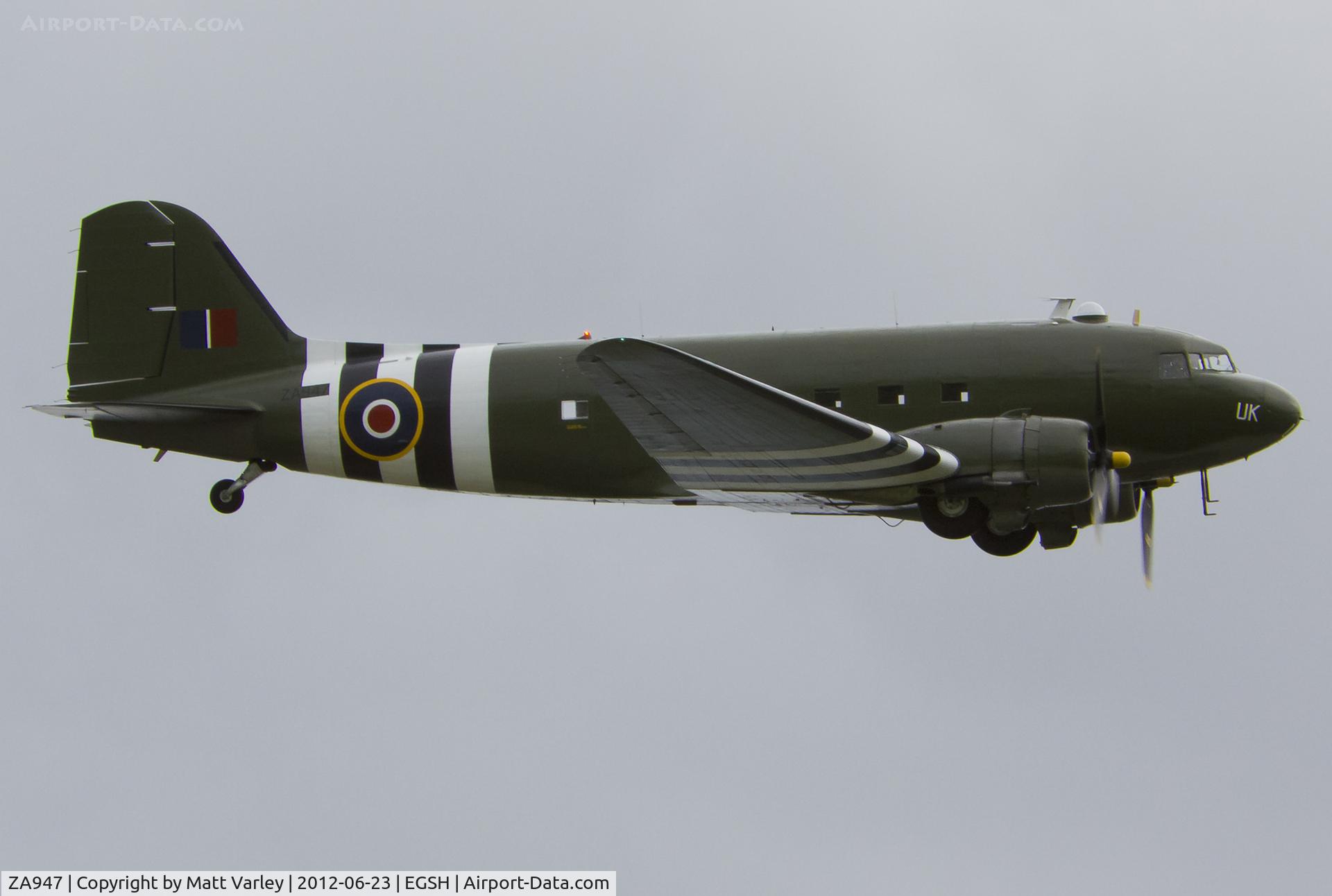 ZA947, 1943 Douglas C-47A-60-DL Dakota III C/N 10200, Performing a flypast.