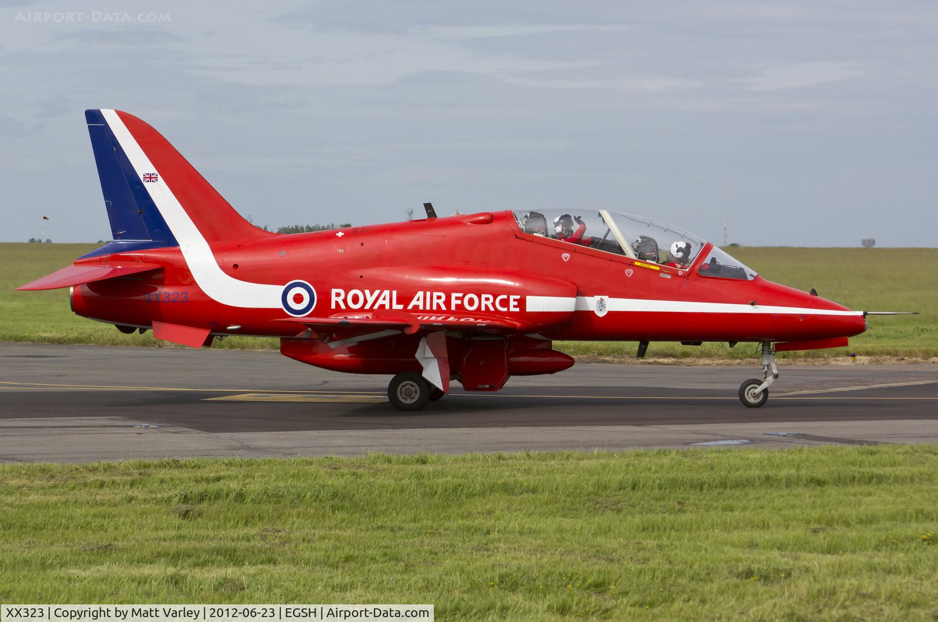 XX323, 1980 Hawker Siddeley Hawk T.1 C/N 167/312148, Departing SaxonAir for its dispaly at Lowestoft.