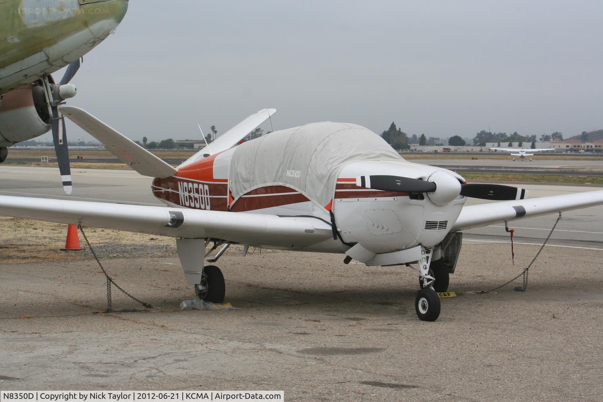 N8350D, 1958 Beech J35 Bonanza C/N D-5444, Parked at CMA