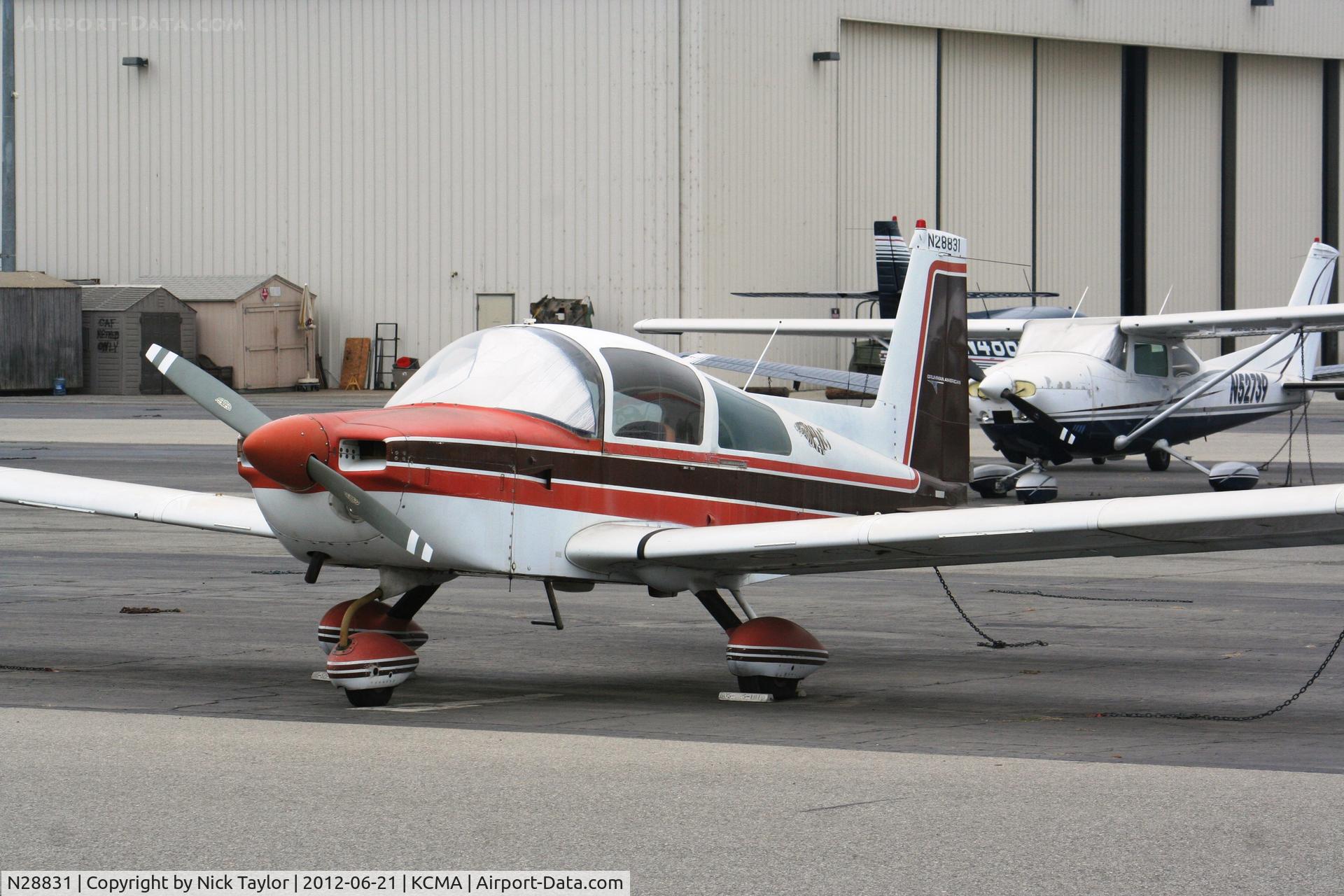 N28831, 1978 Grumman American AA-5B Tiger C/N AA5B0842, Parked by the wash rack
