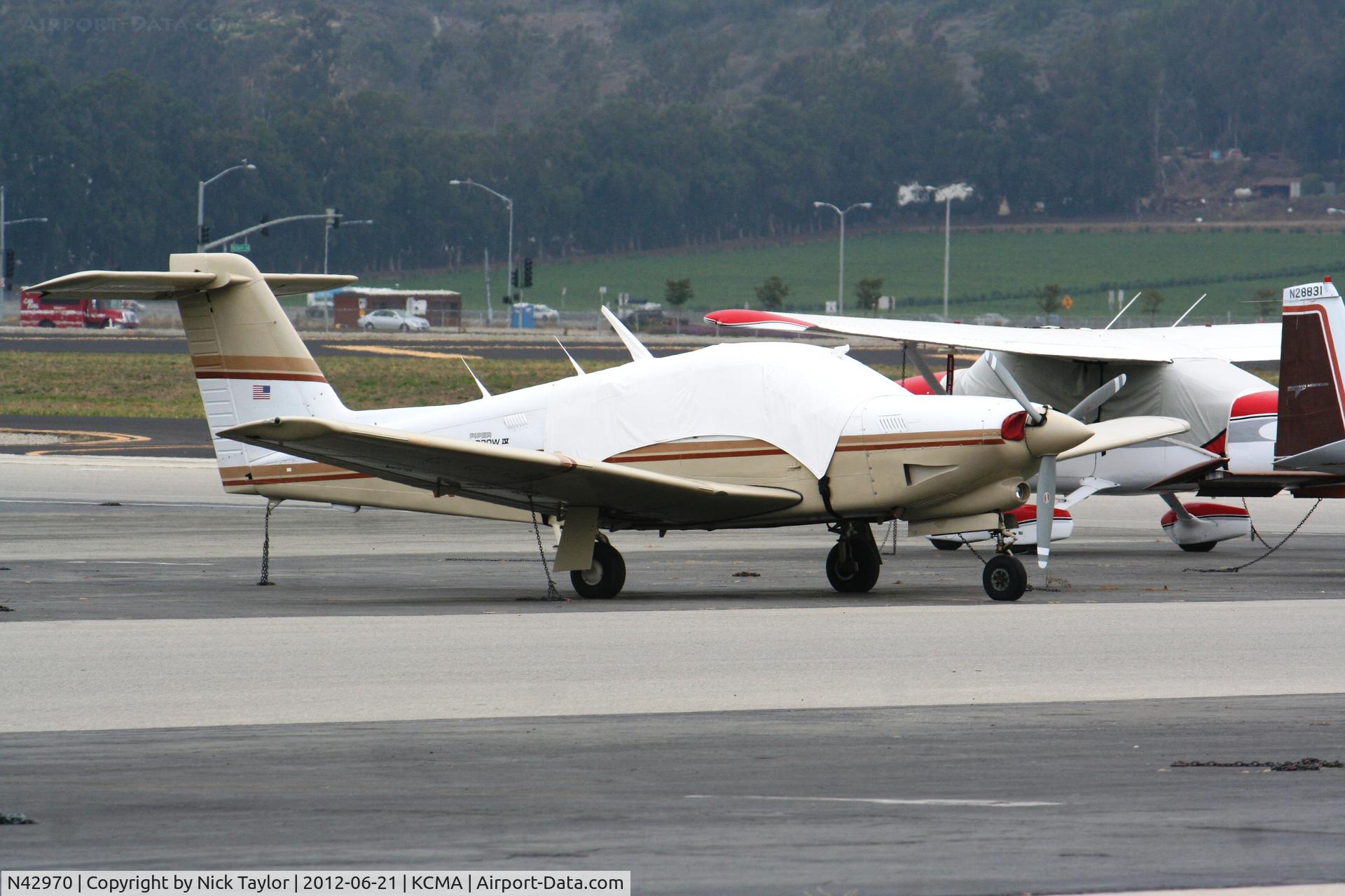 N42970, 1983 Piper PA-28RT-201T Arrow IV C/N 28R-8331030, Parked