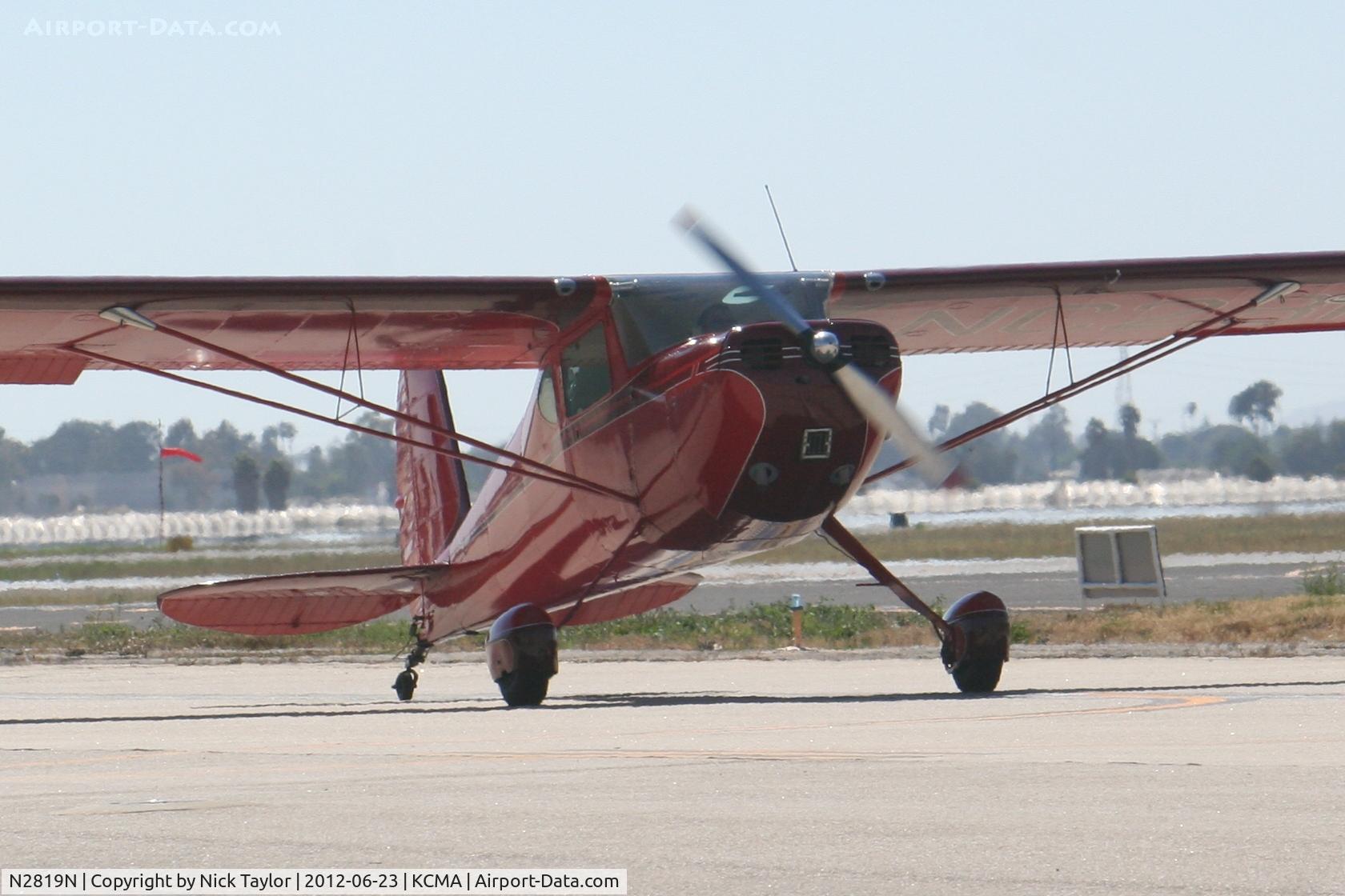 N2819N, 1947 Cessna 140 C/N 13080, Taxiing
