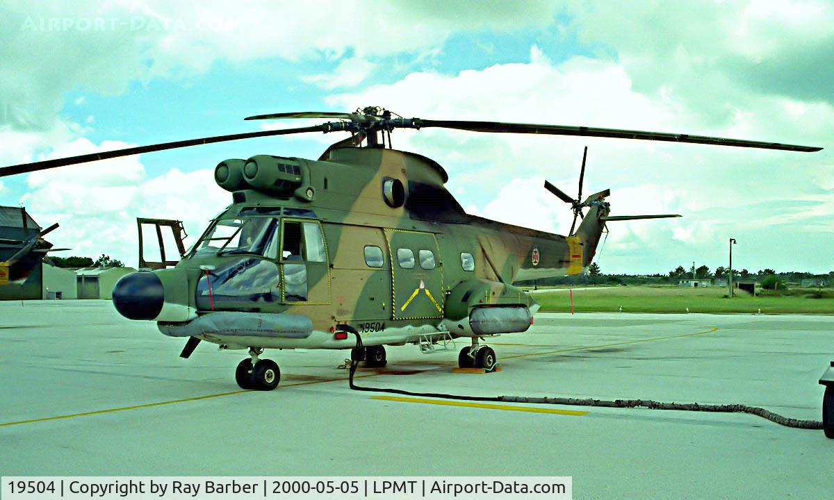 19504, Aerospatiale SA-330C Puma C/N 1009, Aerospatiale SA.330 S1 Puma [1009] Montijo~CS 05/05/2000. Taken from a slide.