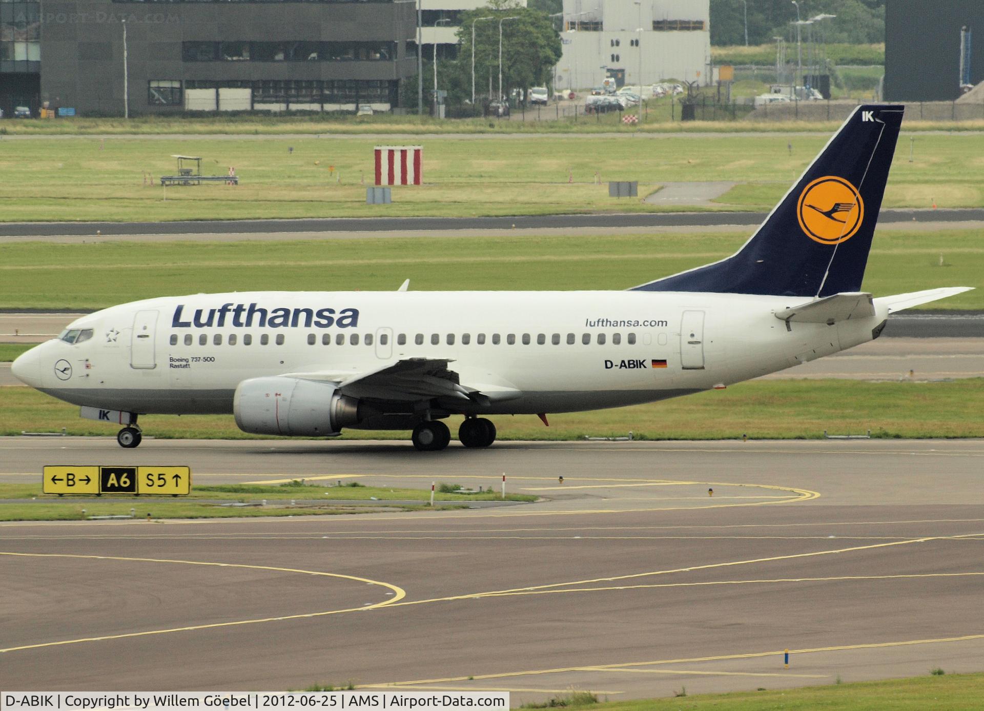 D-ABIK, 1991 Boeing 737-530 C/N 24823, Taxi to runway 24 of Schiphol Airport