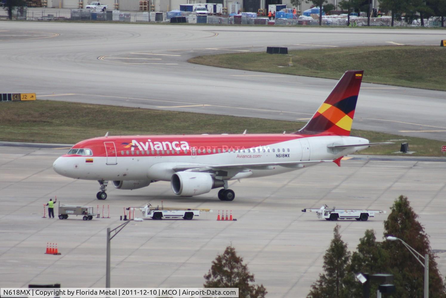 N618MX, 2001 Airbus A319-112 C/N 1618, Avianca A319