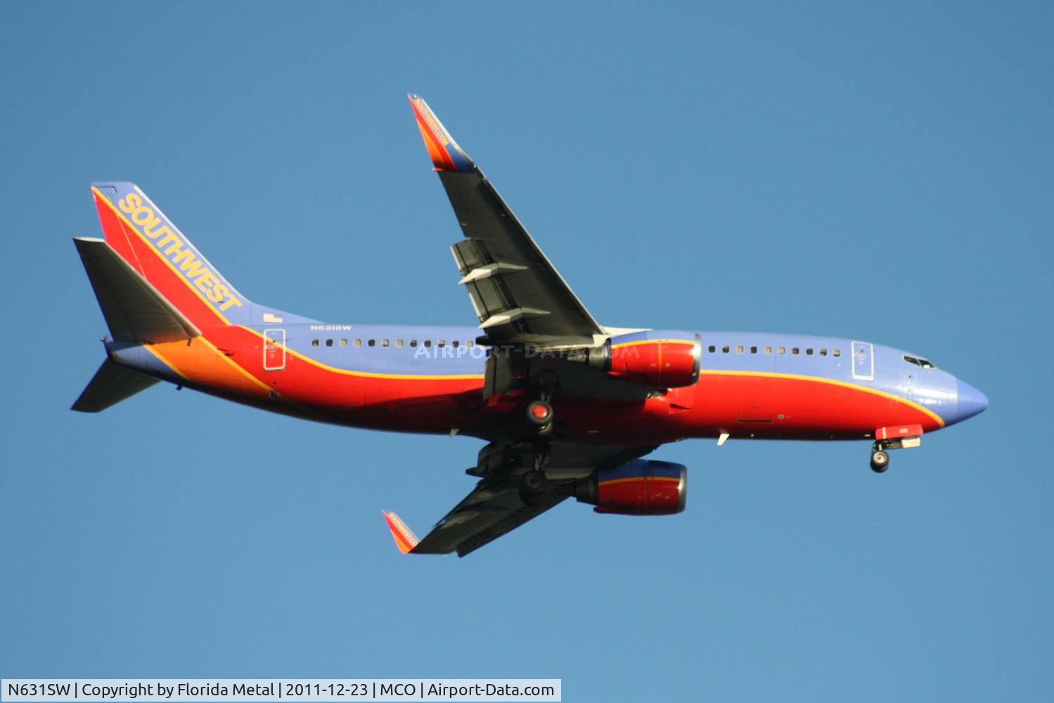 N631SW, 1996 Boeing 737-3H4 C/N 27706, Southwest 737