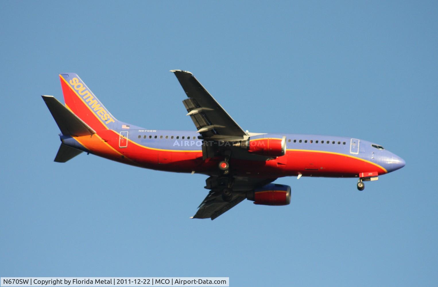 N670SW, 1988 Boeing 737-3G7 C/N 23784, Southwest 737