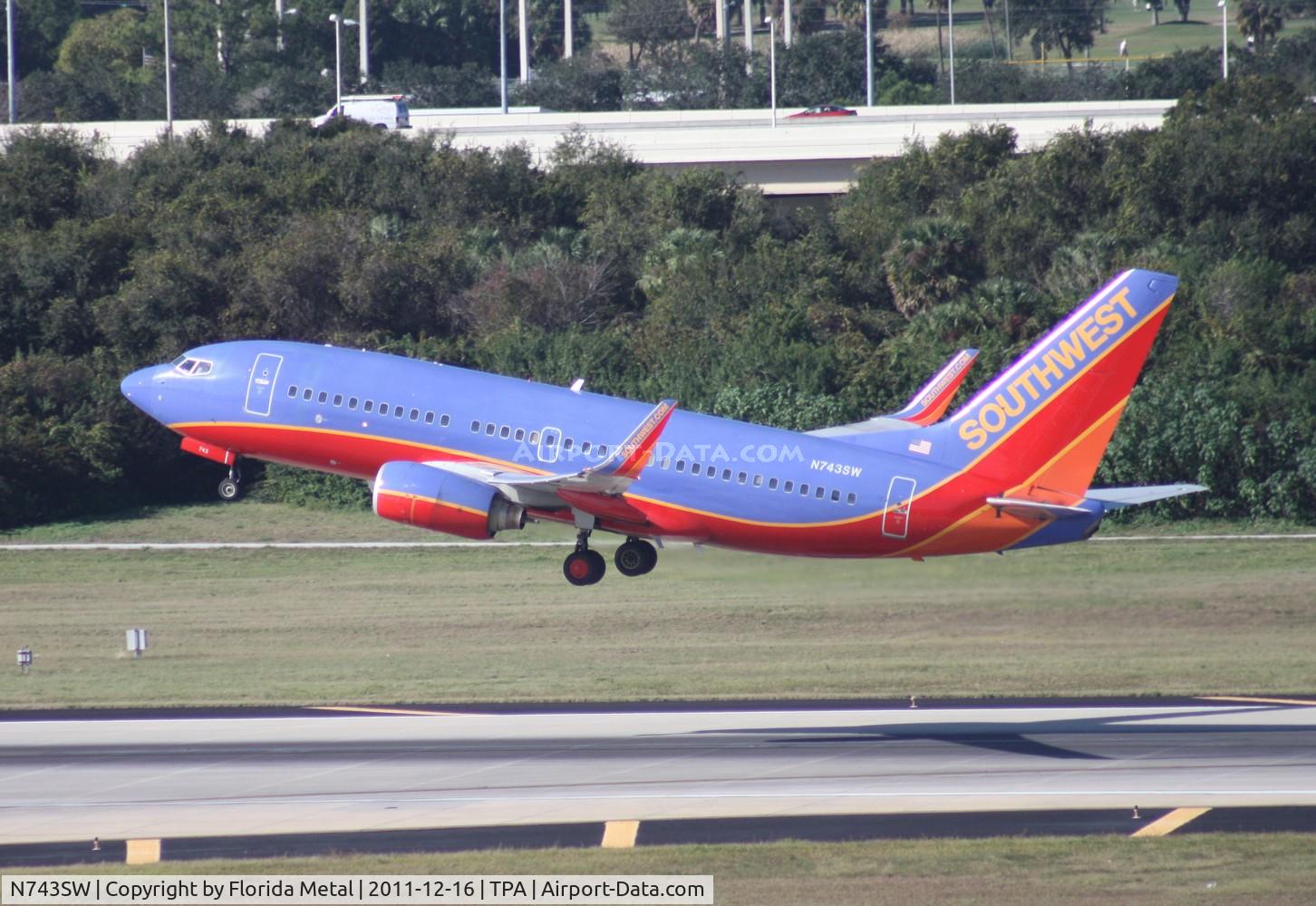N743SW, 1998 Boeing 737-7H4 C/N 29279, Southwest 737