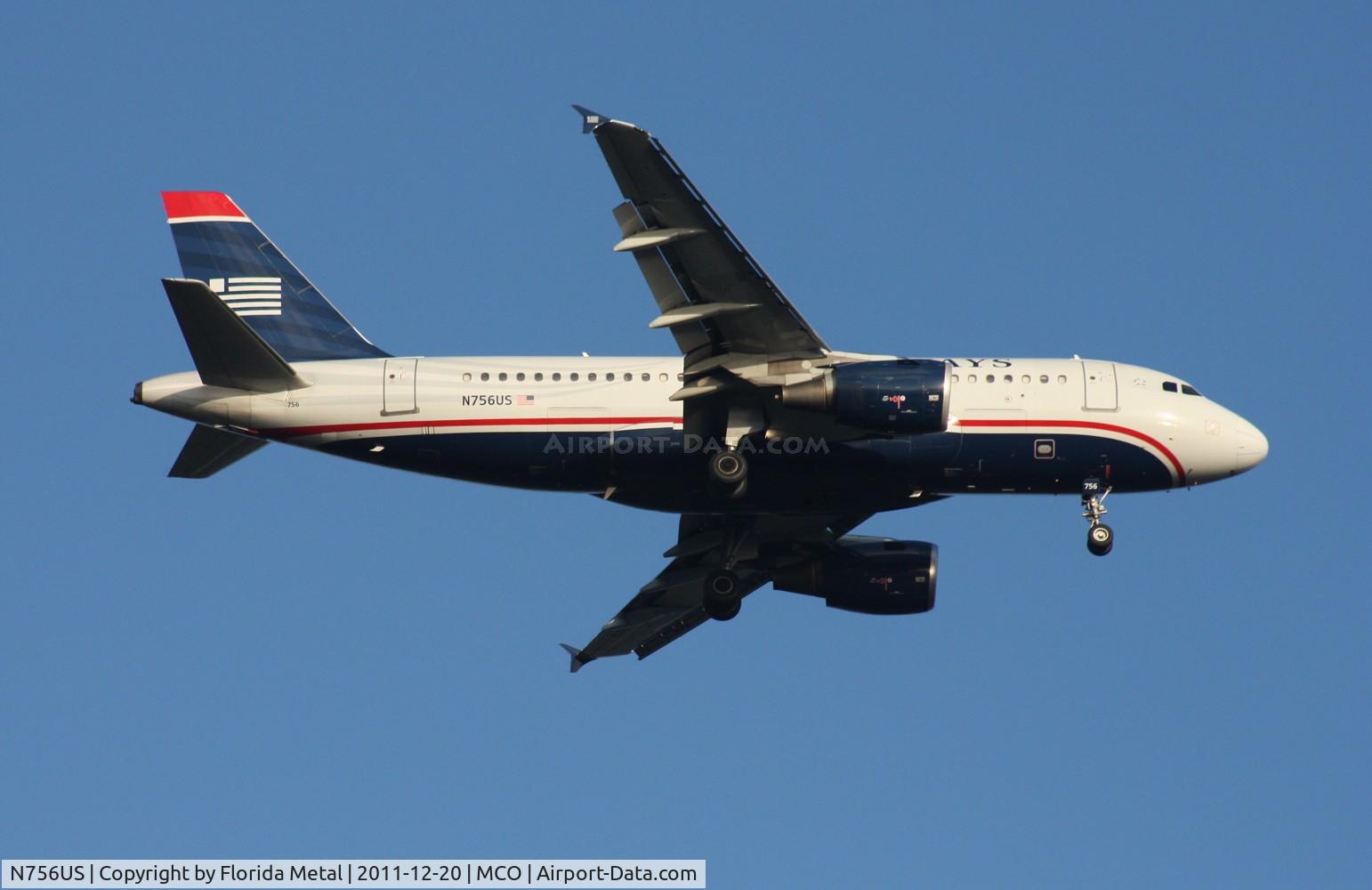 N756US, 2000 Airbus A319-112 C/N 1340, US Airways A319