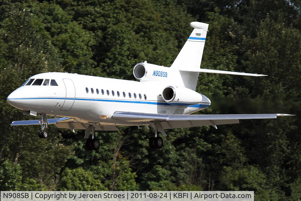 N908SB, 2000 Dassault Falcon 900EX C/N 81, bizz jet at kbfi
