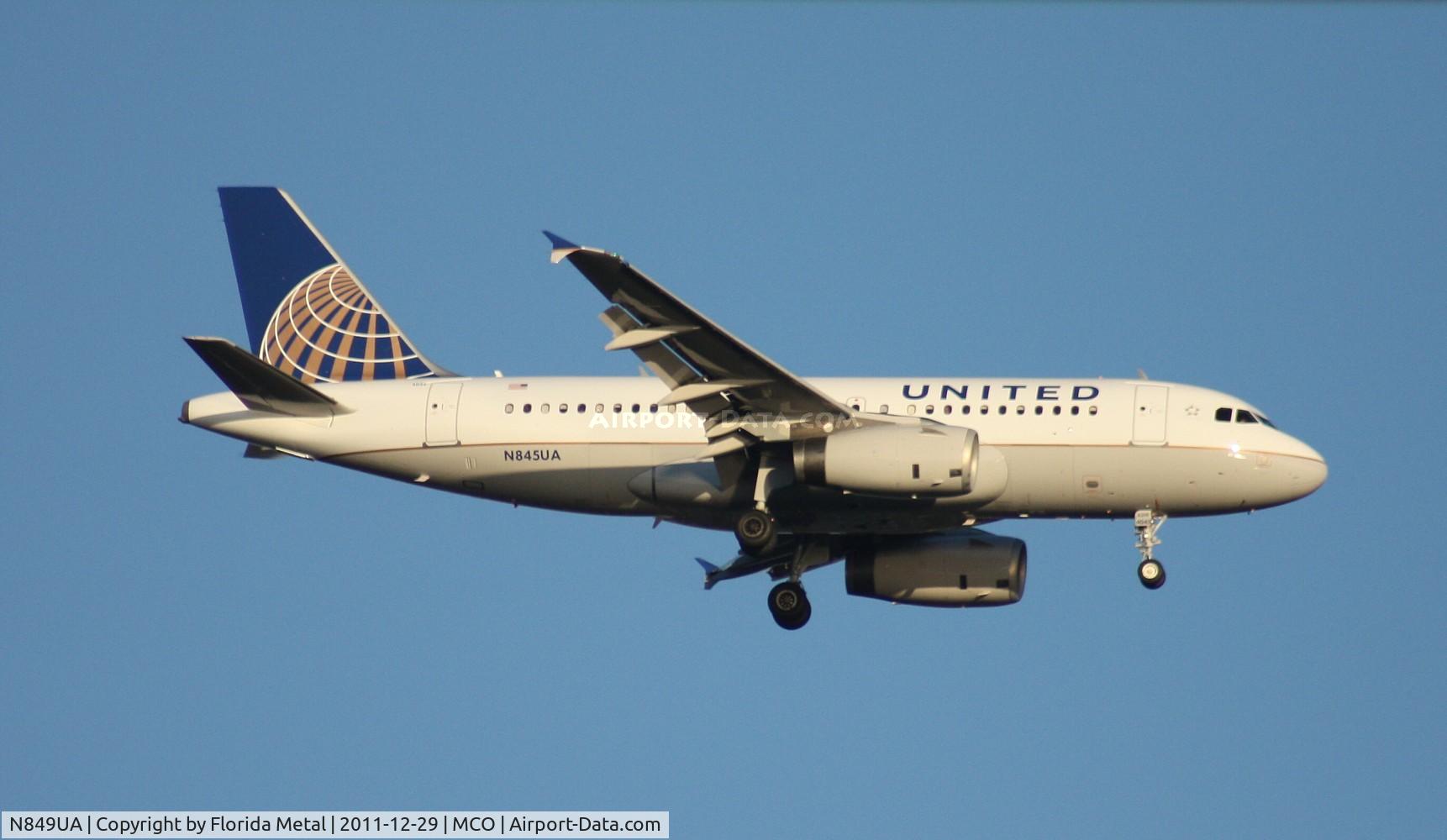 N849UA, 2002 Airbus A319-131 C/N 1649, United A319
