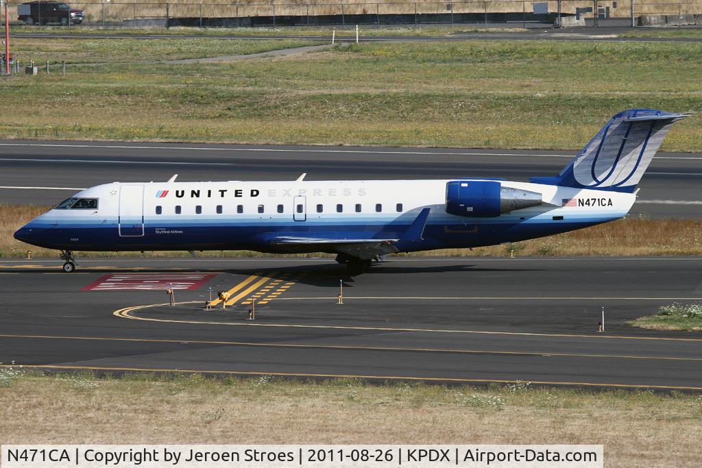 N471CA, 2002 Bombardier CRJ-200ER (CL-600-2B19) C/N 7655, portland