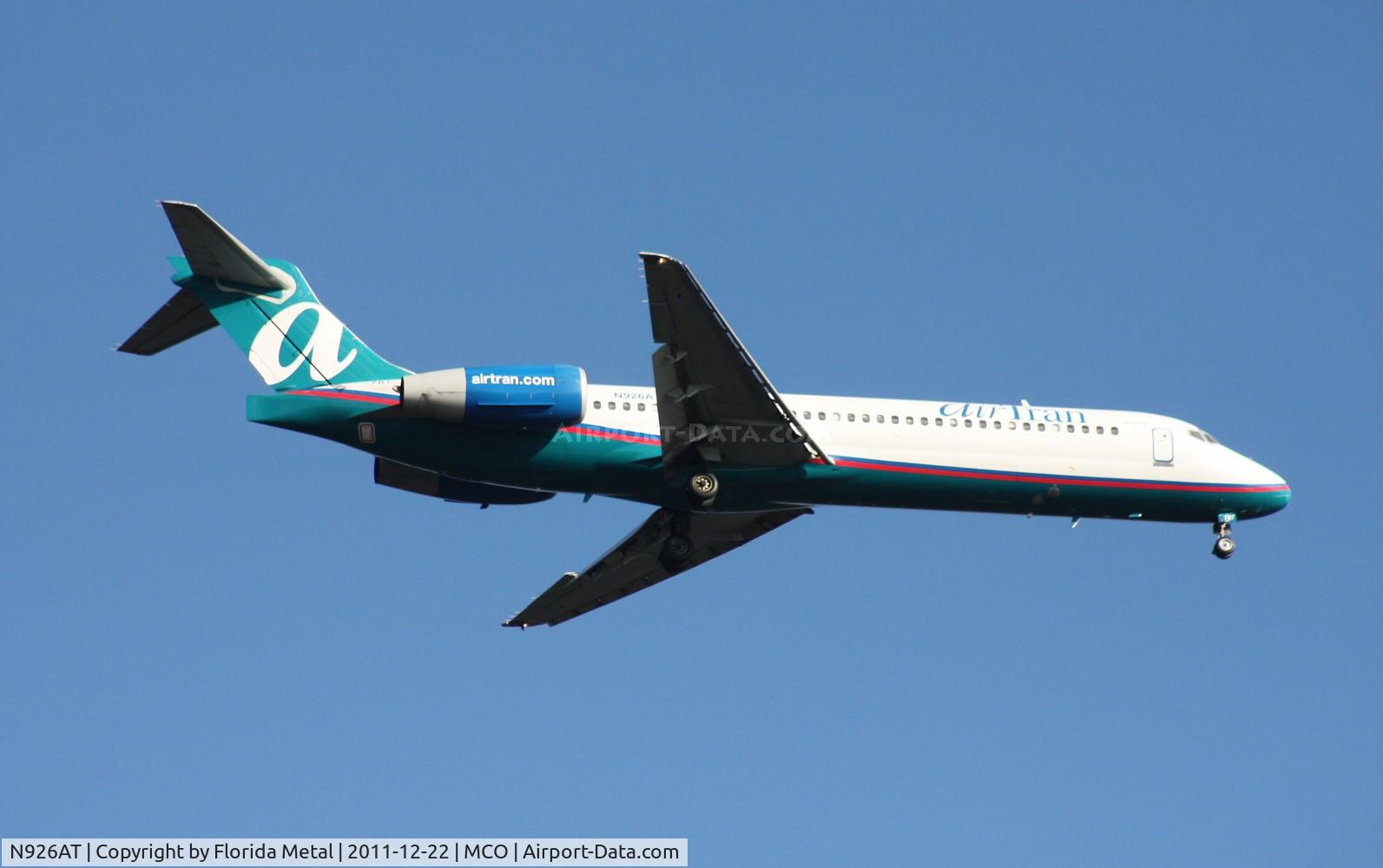 N926AT, 2000 Boeing 717-200 C/N 55078, Air Tran 717