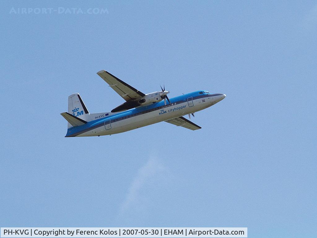 PH-KVG, 1991 Fokker 50 C/N 20211, AMS