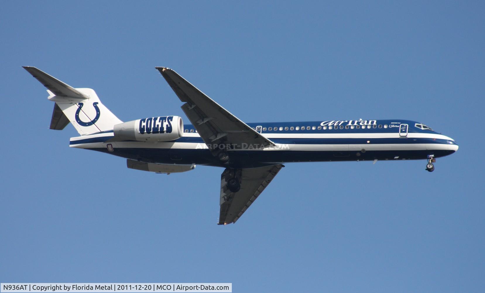 N936AT, 1999 Boeing 717-200 C/N 55058, Indianapolis Colts