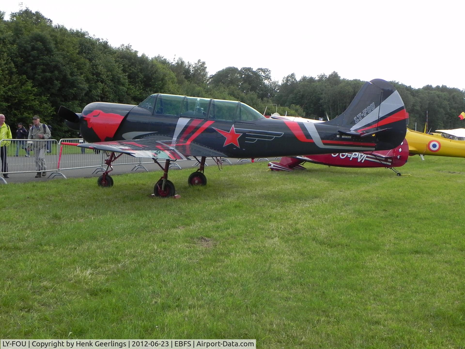 LY-FOU, Bacau Yak-52 C/N 811704, Florennes International Airshow , Belgium