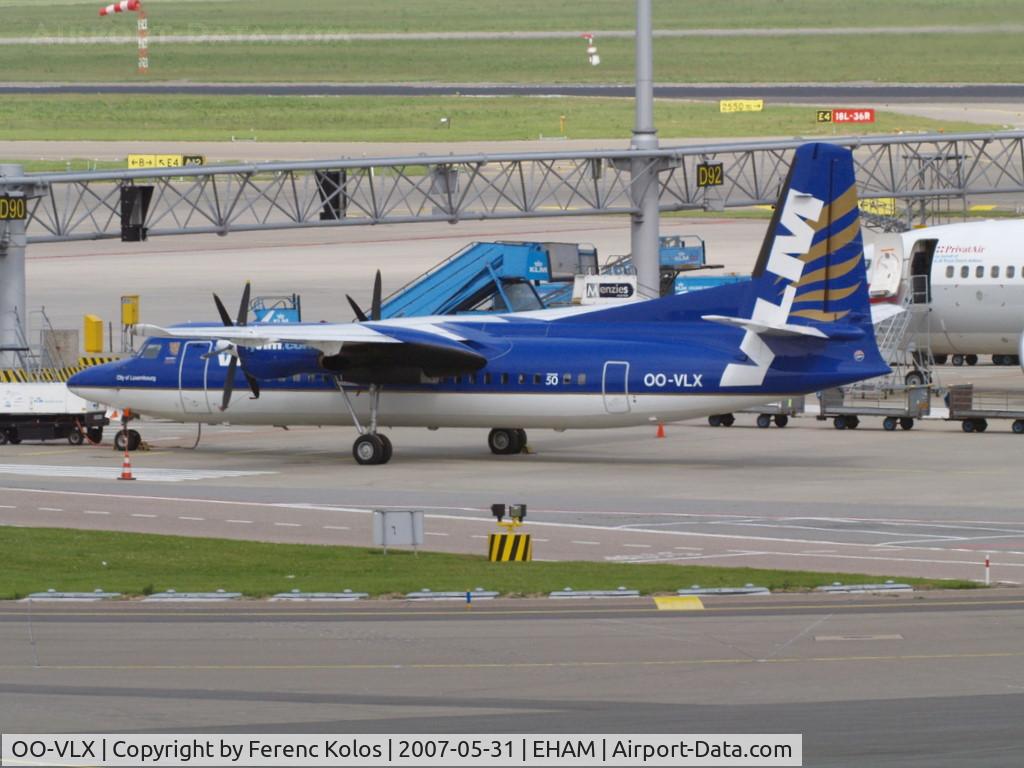 OO-VLX, 1990 Fokker 50 C/N 20177, AMS