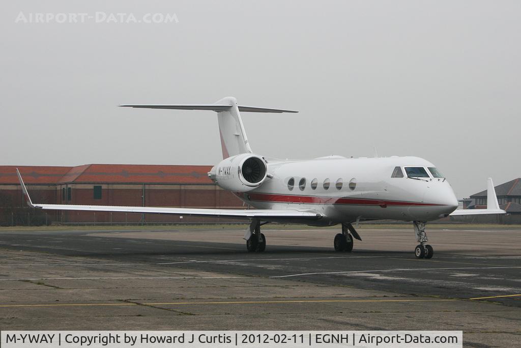 M-YWAY, 2002 Gulfstream Aerospace G-IV C/N 1486, A resident here.