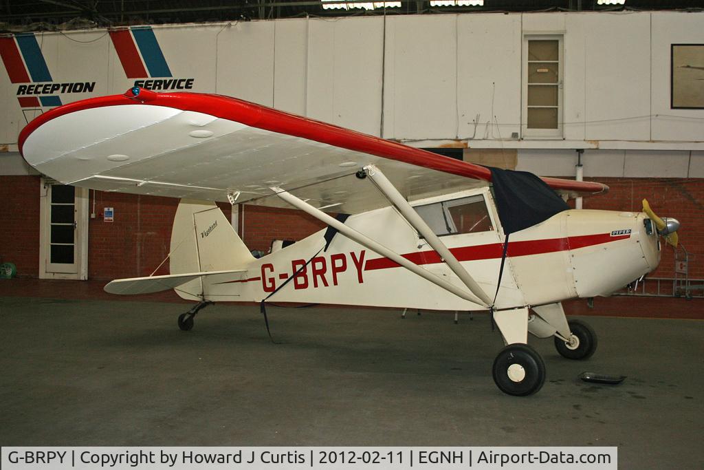 G-BRPY, 1948 Piper PA-15 Vagabond Vagabond C/N 15-141, Resident here.