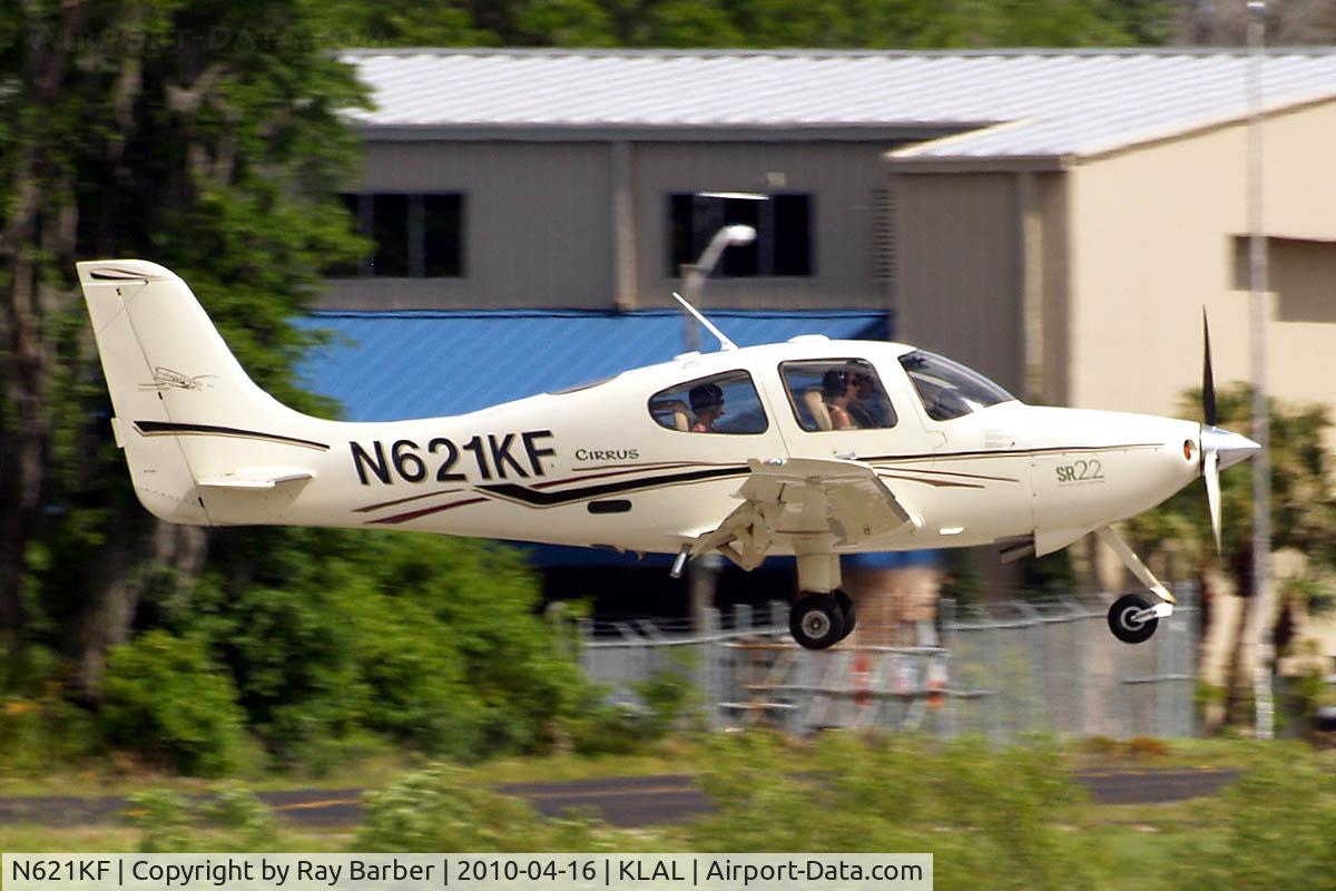 N621KF, Cirrus SR22 C/N 0736, Cirrus Design SR-22 [0736] Lakeland~N 16/04/2010. Just about to land.