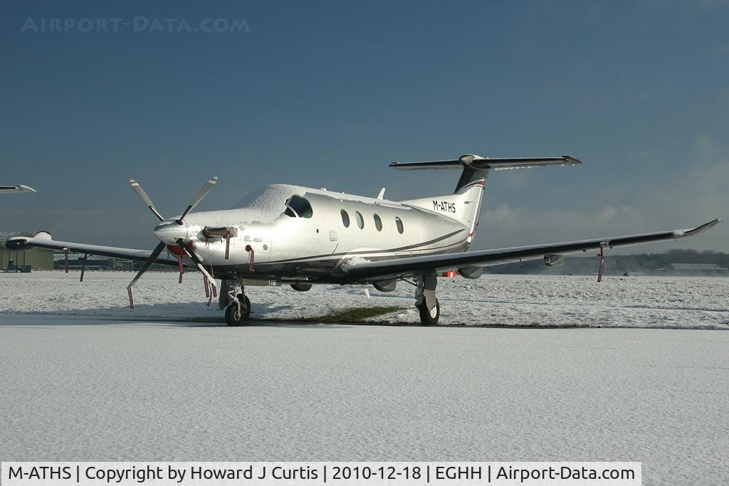 M-ATHS, 2009 Pilatus PC-12/47E C/N 1196, Basking in the snow.