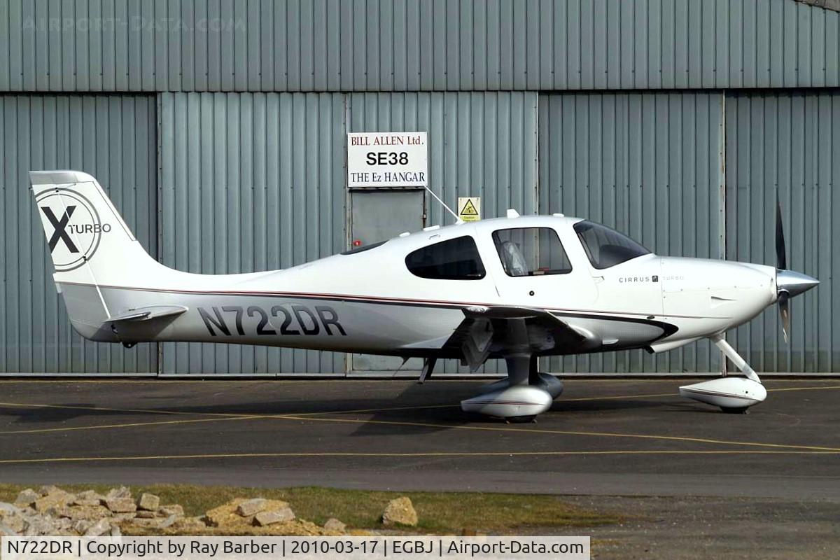 N722DR, Cirrus SR22 C/N 3500, Cirrus Design SR-22 Turbo X-Edition [3500] Staverton~G 17/03/2010. Seen at service centre