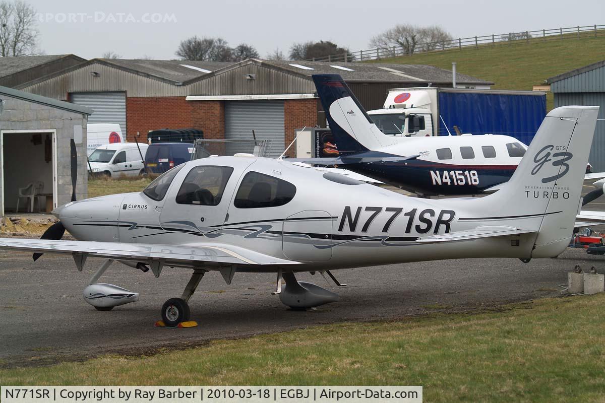 N771SR, 2007 Cirrus SR22 G3 GTS Turbo C/N 2771, Cirrus Design SR-22 G3 Turbo [2771] Staverton~G 18/03/2010. Seen at service centre.
