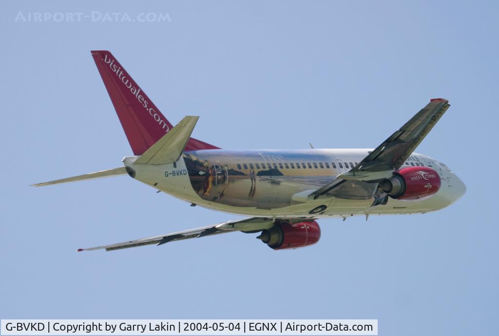 G-BVKD, 1992 Boeing 737-59D C/N 26421, BMI Baby with VisitWales.com paint scheme